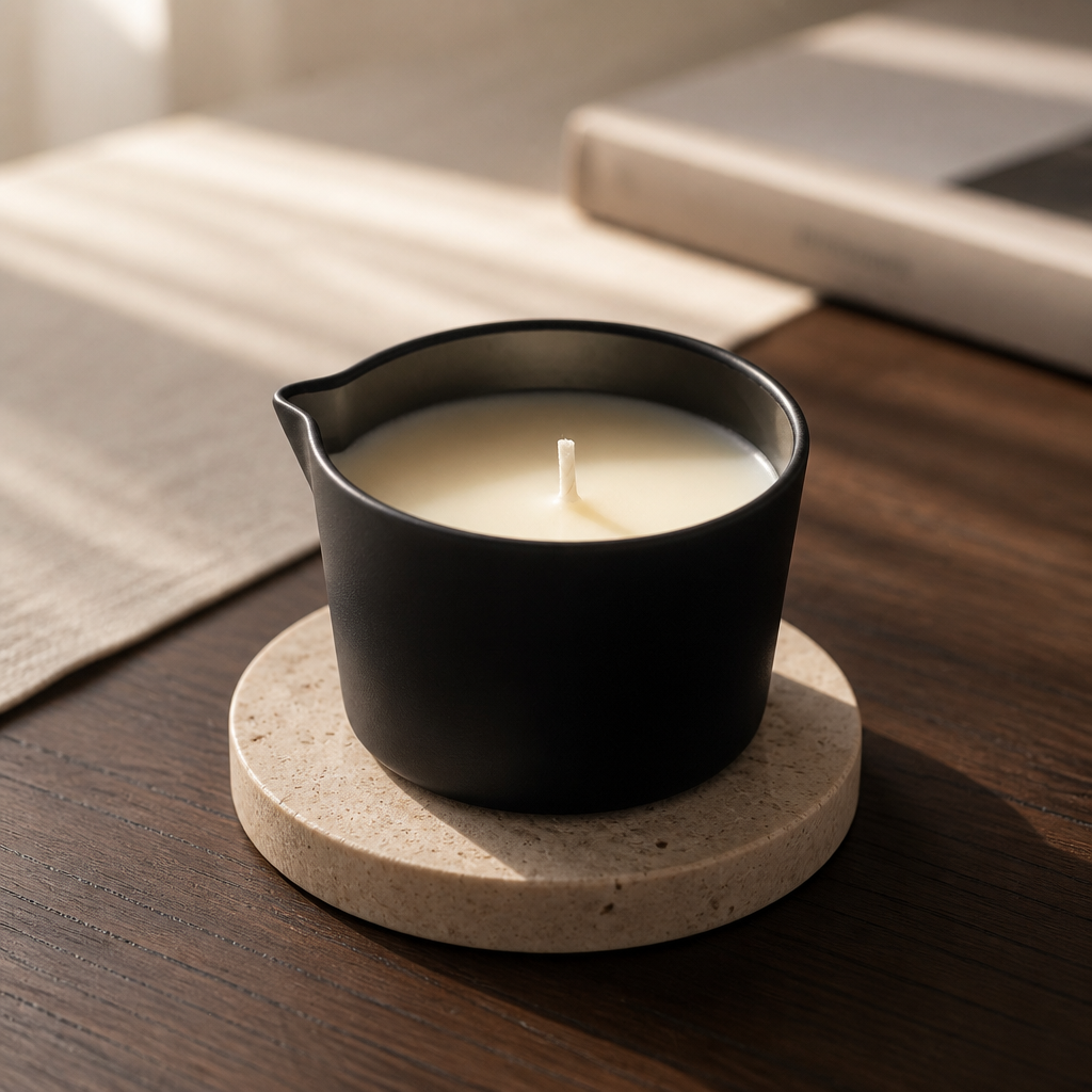 Unscented Small Massage Oil Candle