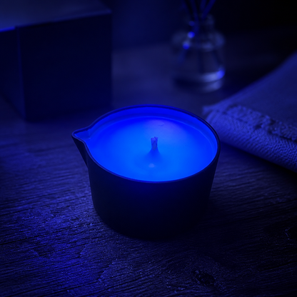 Fluorescent Blue Small Pour Candle