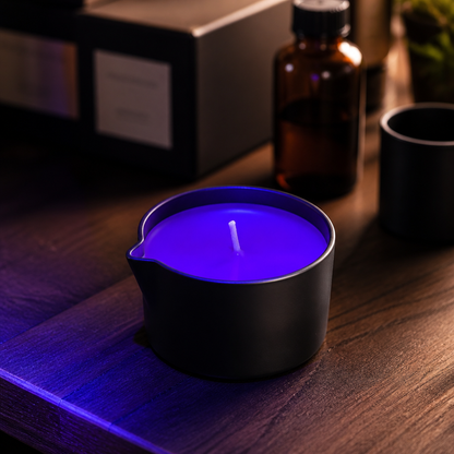 Fluorescent Violet Small Pour Candle