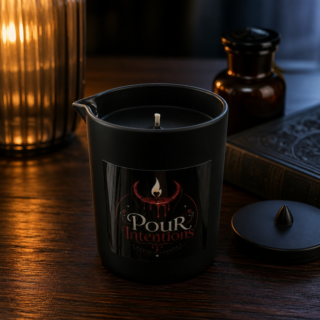 Large Black Pour Candle