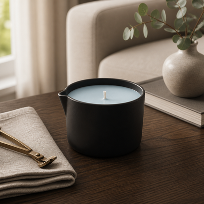 Fluorescent Blue Small Pour Candle