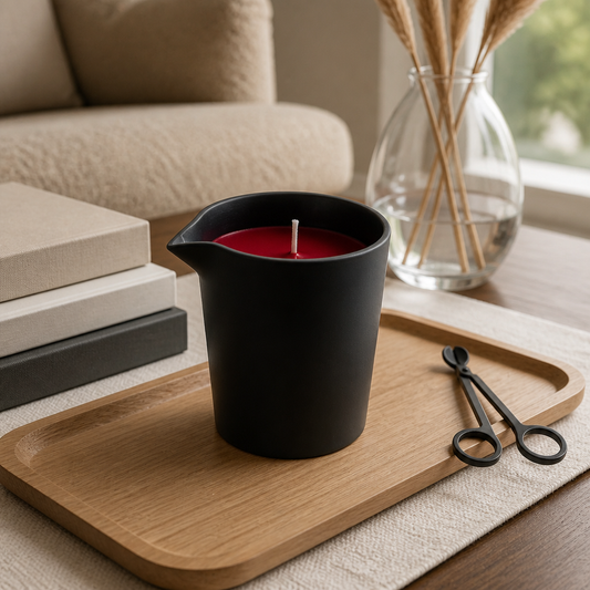 Large Red Pour Candle