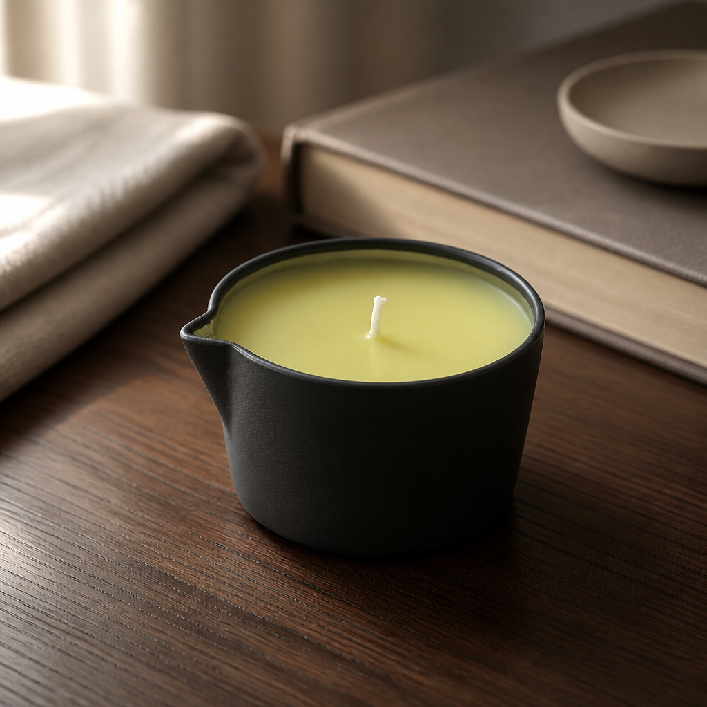 Fluorescent Yellow Small Pour Candle