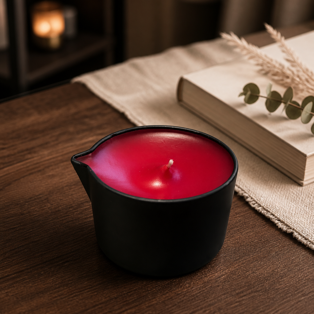 Fluorescent Red Small Pour Candle