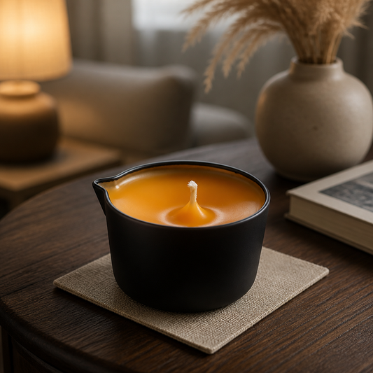Fluorescent Orange Small Pour Candle
